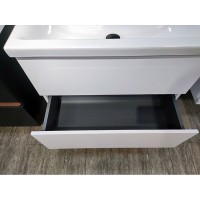 Тумба под раковину Am.Pm Gem M90FHX07522WG, 75 см, подвесная, 2 ящика push-to-open, цвет белый