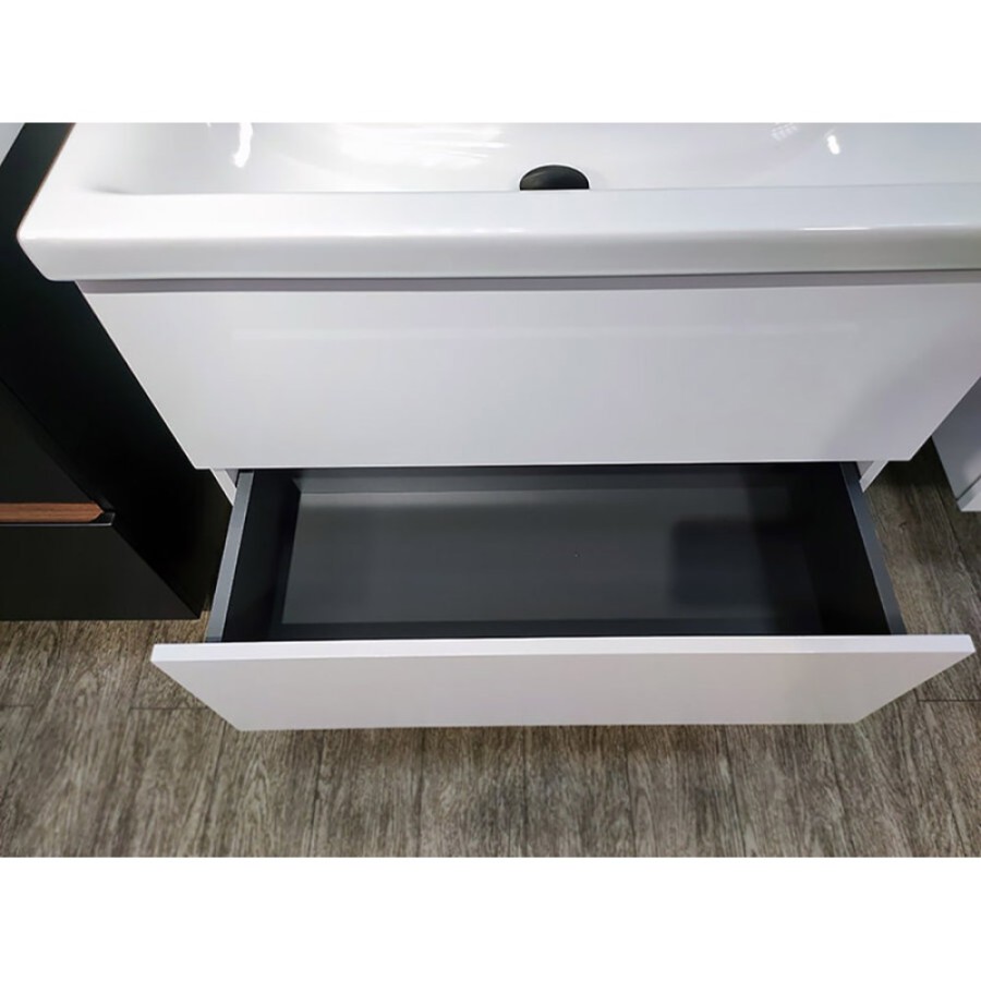 Тумба под раковину Am.Pm Gem M90FHX07522WG, 75 см, подвесная, 2 ящика push-to-open, цвет белый