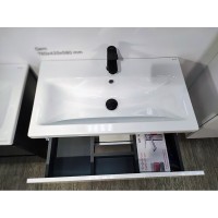 Тумба под раковину Am.Pm Gem M90FHX07522WG, 75 см, подвесная, 2 ящика push-to-open, цвет белый
