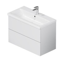 Тумба под раковину Am.Pm Gem M90FHX0802WG, 80 см, подвесная, push-to-open, белый глянец