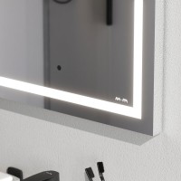 Зеркало Am.Pm Gem M91AMOX0501WG, 50 см, с LED-подсветкой, сенсорный выключатель