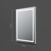 Зеркало Am.Pm Gem 55 см с LED-подсветкой по периметру, M91AMOX0551WG