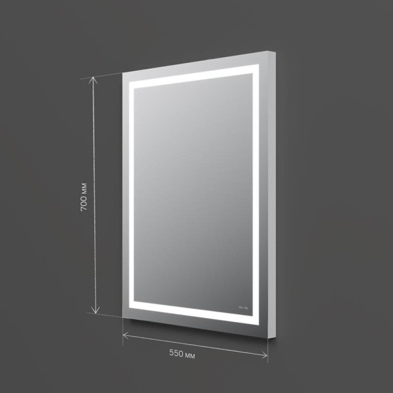 Зеркало Am.Pm Gem 55 см с LED-подсветкой по периметру, M91AMOX0551WG