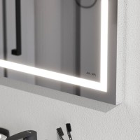 Зеркало Am.Pm Gem 55 см с LED-подсветкой по периметру, M91AMOX0551WG
