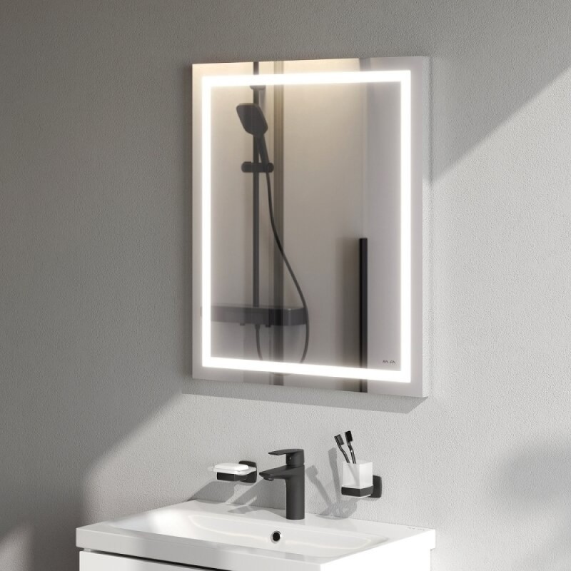Зеркало Am.Pm X-Joy M91AMOX0601WG, 60 см, с LED-подсветкой, сенсорный выключатель