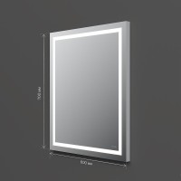 Зеркало Am.Pm X-Joy M91AMOX0601WG, 60 см, с LED-подсветкой, сенсорный выключатель