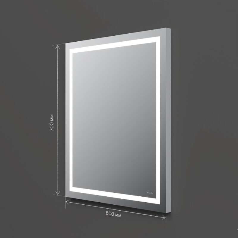 Зеркало Am.Pm X-Joy M91AMOX0601WG, 60 см, с LED-подсветкой, сенсорный выключатель