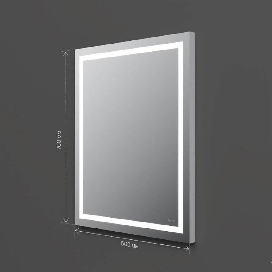 Зеркало Am.Pm X-Joy M91AMOX0601WG, 60 см, с LED-подсветкой, сенсорный выключатель