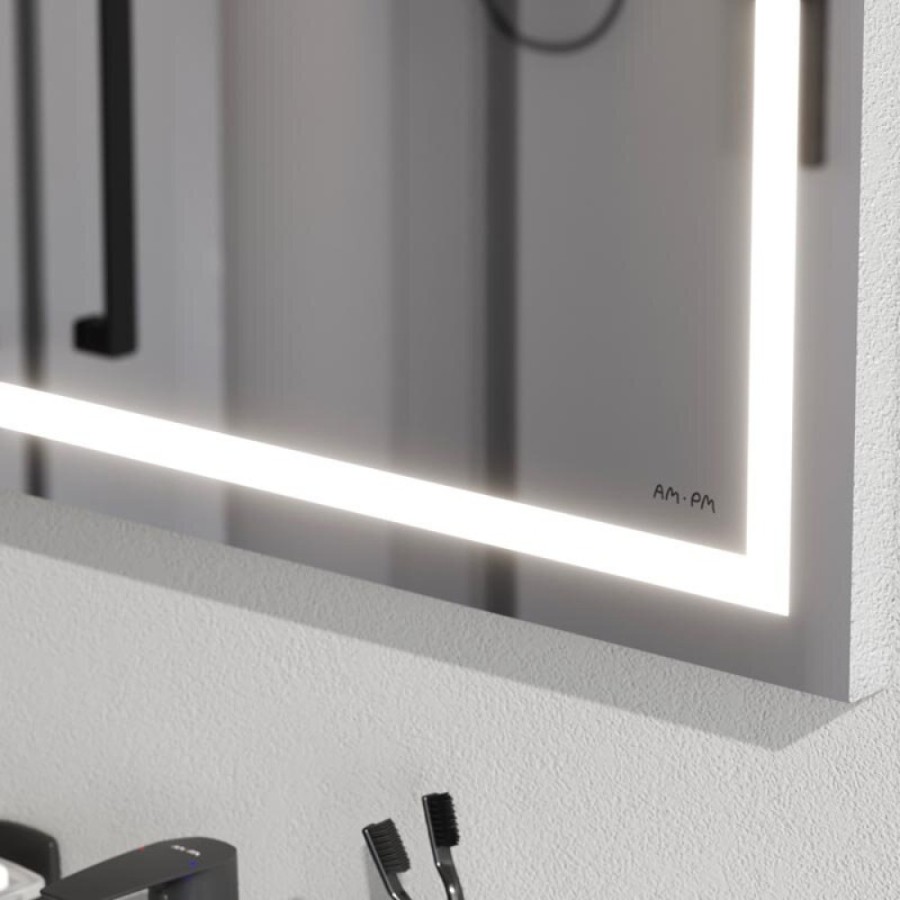 Зеркало для ванной на стену Am.Pm Gem M91AMOX0651WG с LED-подсветкой по периметру, 65 см