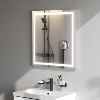 Зеркало Am.Pm Gem 65-70 M91AMOX0653WG с контурной Led-подсветкой, часами и косметическим зеркалом