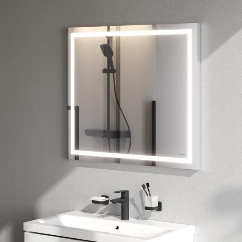 Зеркало Am.Pm Gem 80 см с LED-подсветкой по периметру, M91AMOX0801WG