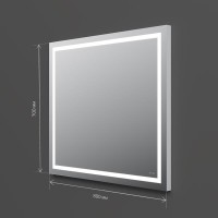 Зеркало Am.Pm Gem 80 см с LED-подсветкой по периметру, M91AMOX0801WG