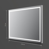 Зеркало Am.Pm Gem 100 см с LED-подсветкой по периметру, M91AMOX1001WG