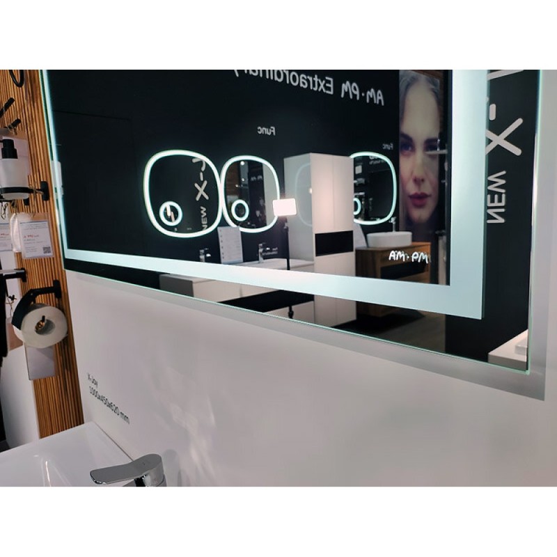 Зеркало Am.Pm Gem 100 см с LED-подсветкой по периметру, M91AMOX1001WG