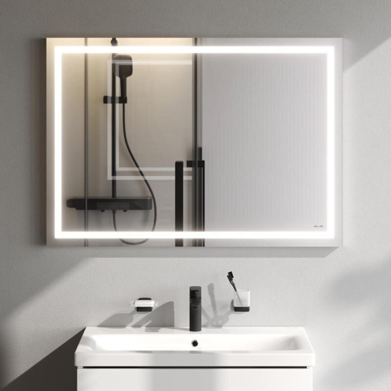 Зеркало Am.Pm Gem 100 см с LED-подсветкой по периметру, M91AMOX1001WG