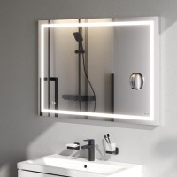 Зеркало Am.Pm Gem M91AMOX1003WG, 100 см с контурной Led-подсветкой, часами и косметическим зеркалом