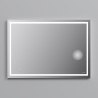 Зеркало Am.Pm Gem M91AMOX1003WG, 100 см с контурной Led-подсветкой, часами и косметическим зеркалом