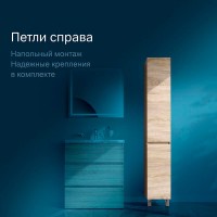 Пенал Am.Pm Gem S M91CSR0306OF напольный 30 см, петли справа, светлый дуб