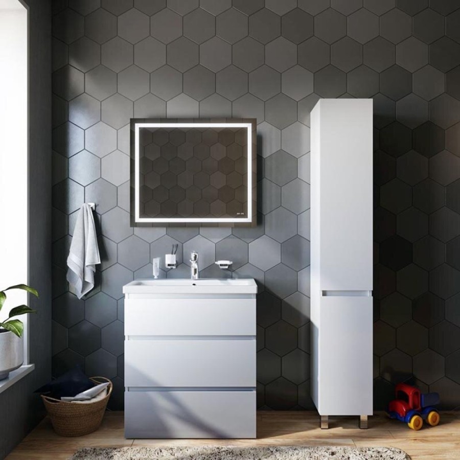Пенал Am.Pm Gem S M91CSR0306WG напольный 30 см, петли справа, белый глянец