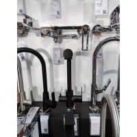 Смеситель Orange Steel M99-008b черный матовый для кухонной мойки, с возможностью подачи фильтрованной воды