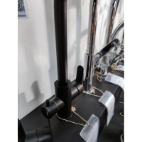Смеситель Orange Steel M99-008b черный матовый для кухонной мойки, с возможностью подачи фильтрованной воды