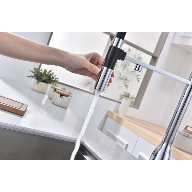Смеситель для кухонной мойки Paulmark Magneto One Ma213188-CR, с подключением к фильтру, хром