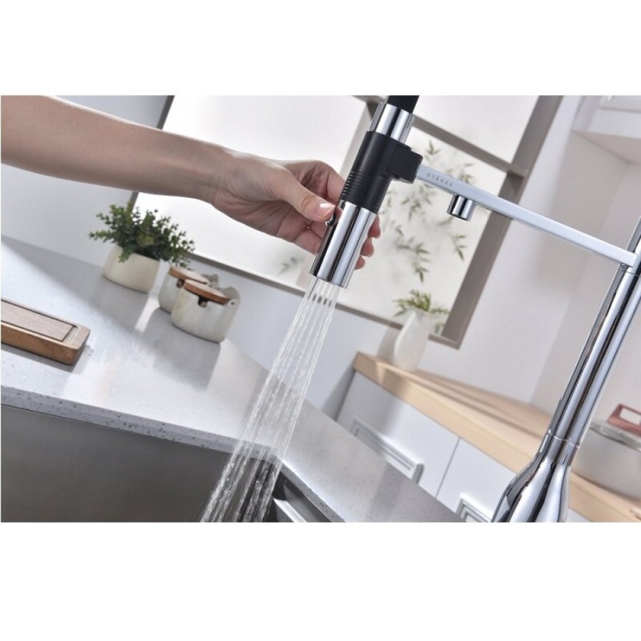 Смеситель для кухонной мойки Paulmark Magneto One Ma213188-CR, с подключением к фильтру, хром