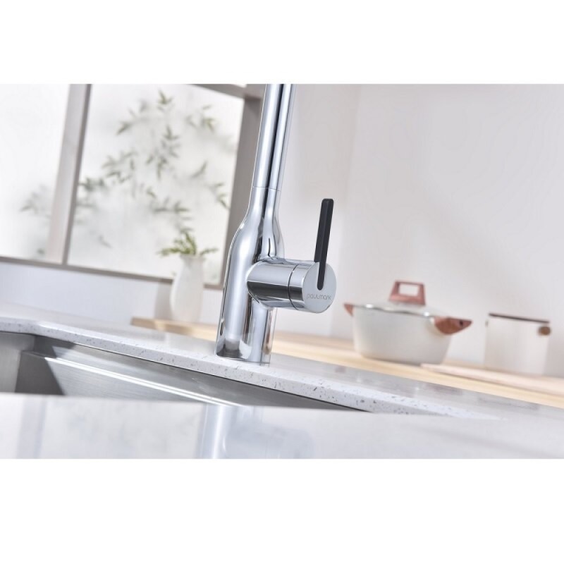 Смеситель для кухонной мойки Paulmark Magneto One Ma213188-CR, с подключением к фильтру, хром