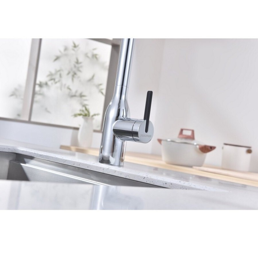 Смеситель для кухонной мойки Paulmark Magneto One Ma213188-CR, с подключением к фильтру, хром