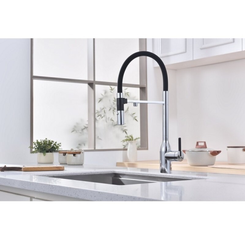 Смеситель для кухонной мойки Paulmark Magneto One Ma213188-CR, с подключением к фильтру, хром