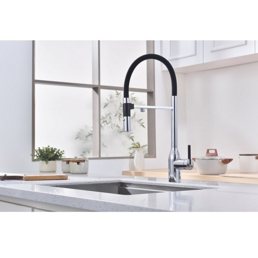 Смеситель для кухонной мойки Paulmark Magneto One Ma213188-CR, с подключением к фильтру, хром