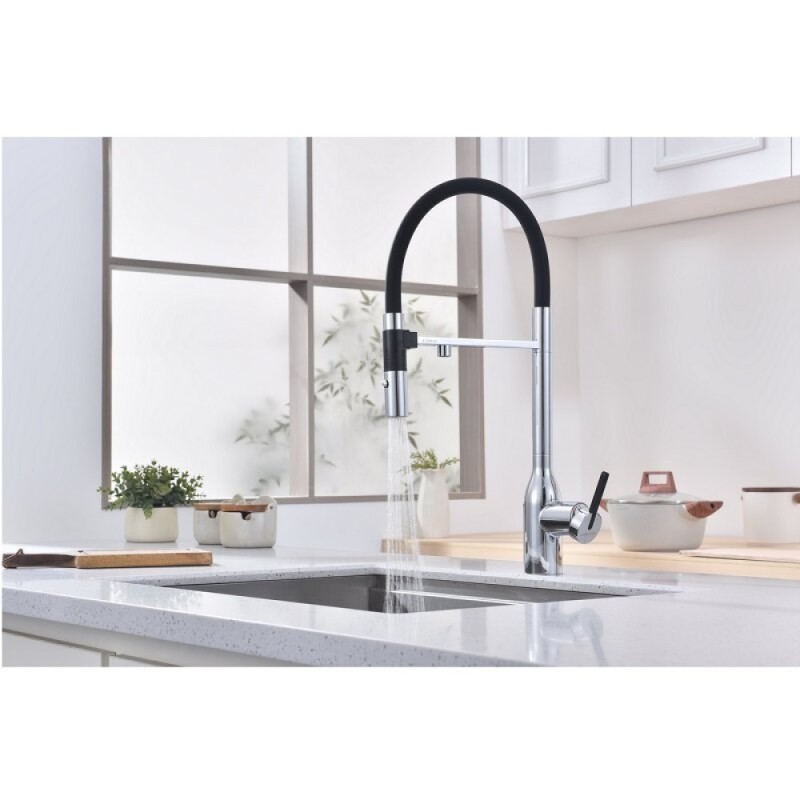 Смеситель для кухонной мойки Paulmark Magneto One Ma213188-CR, с подключением к фильтру, хром