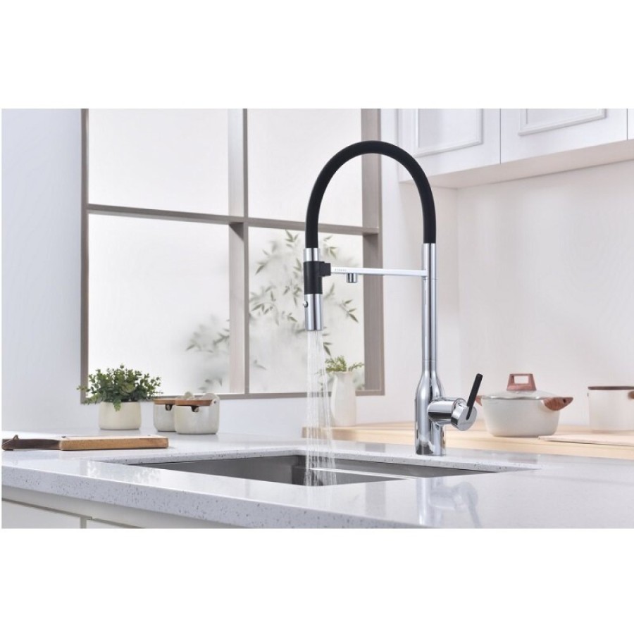 Смеситель для кухонной мойки Paulmark Magneto One Ma213188-CR, с подключением к фильтру, хром