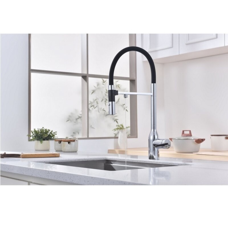 Смеситель для кухонной мойки Paulmark Magneto One Ma213188-CR, с подключением к фильтру, хром