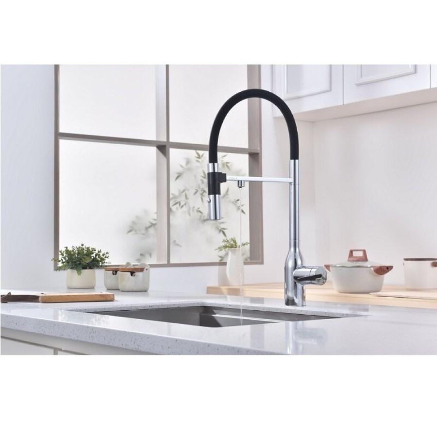 Смеситель для кухонной мойки Paulmark Magneto One Ma213188-CR, с подключением к фильтру, хром