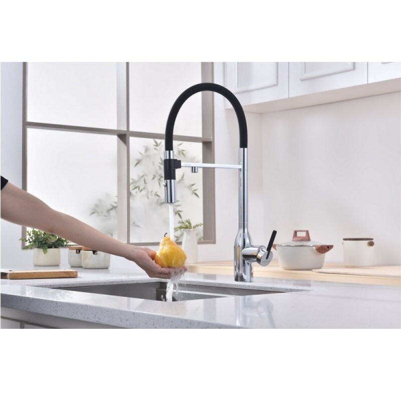 Смеситель для кухонной мойки Paulmark Magneto One Ma213188-CR, с подключением к фильтру, хром