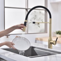 Смеситель для кухонной мойки Paulmark Magneto One Ma213188-LG, с подключением к фильтру, светлое золото