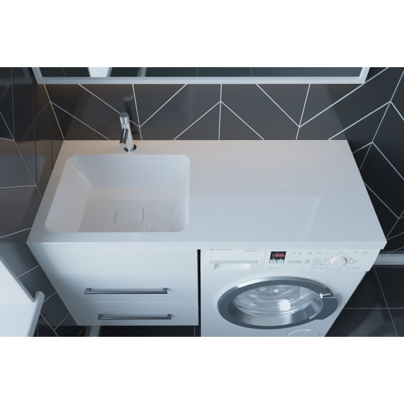 Раковина Madera Kamilla 110 L 4627173210041 на стиральную машину Белая