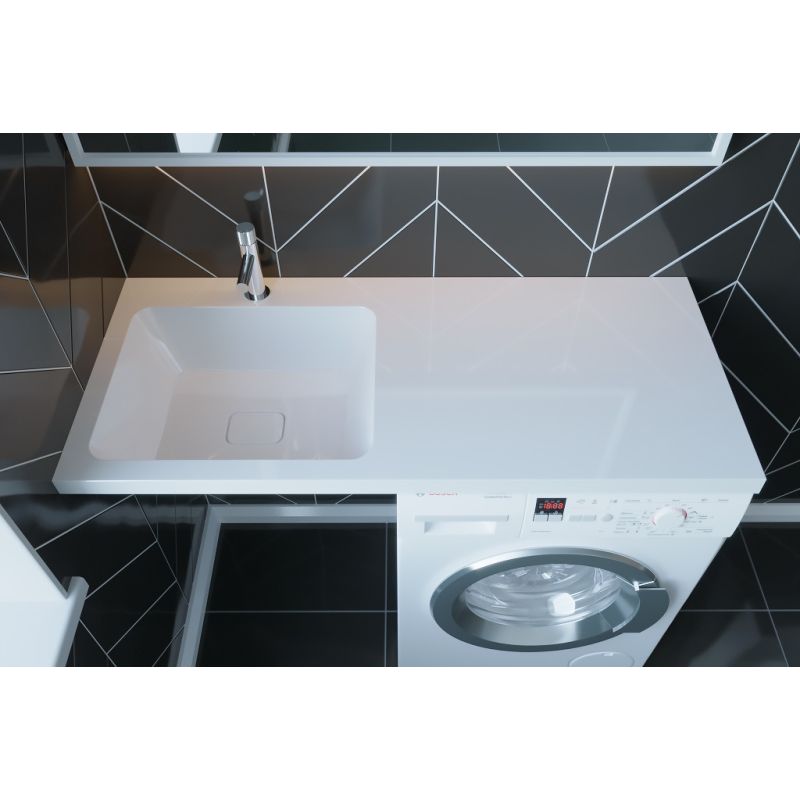 Раковина Madera Kamilla 110 L 4627173210041 на стиральную машину Белая