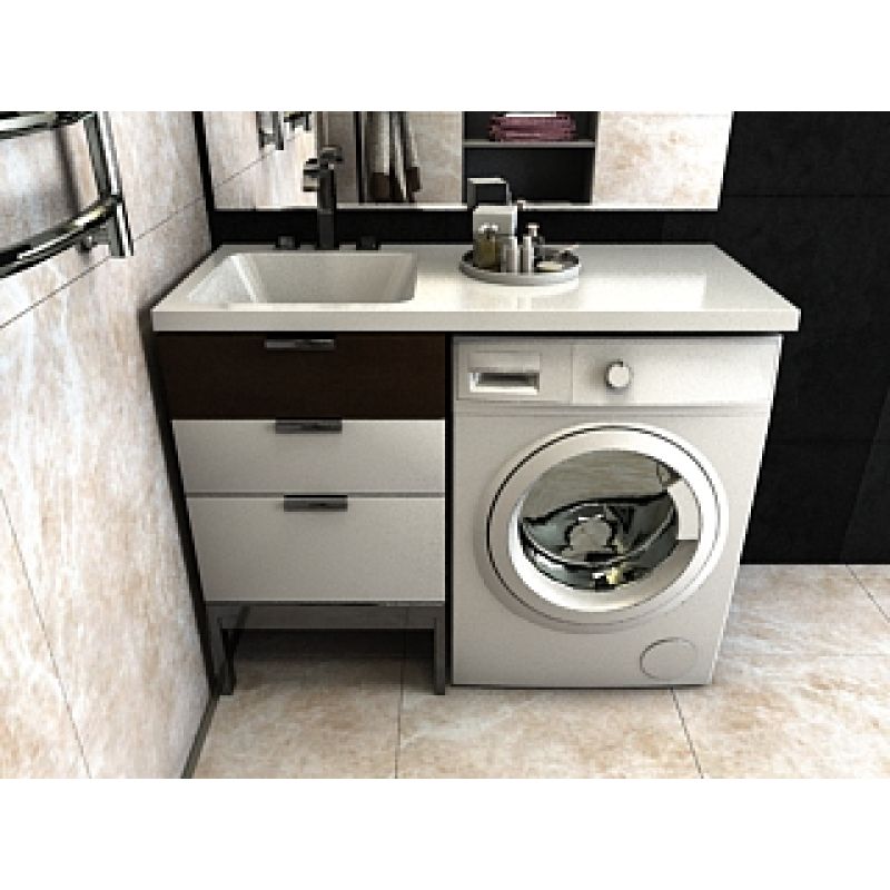 Раковина Madera Kamilla 110 L 4627173210041 на стиральную машину Белая