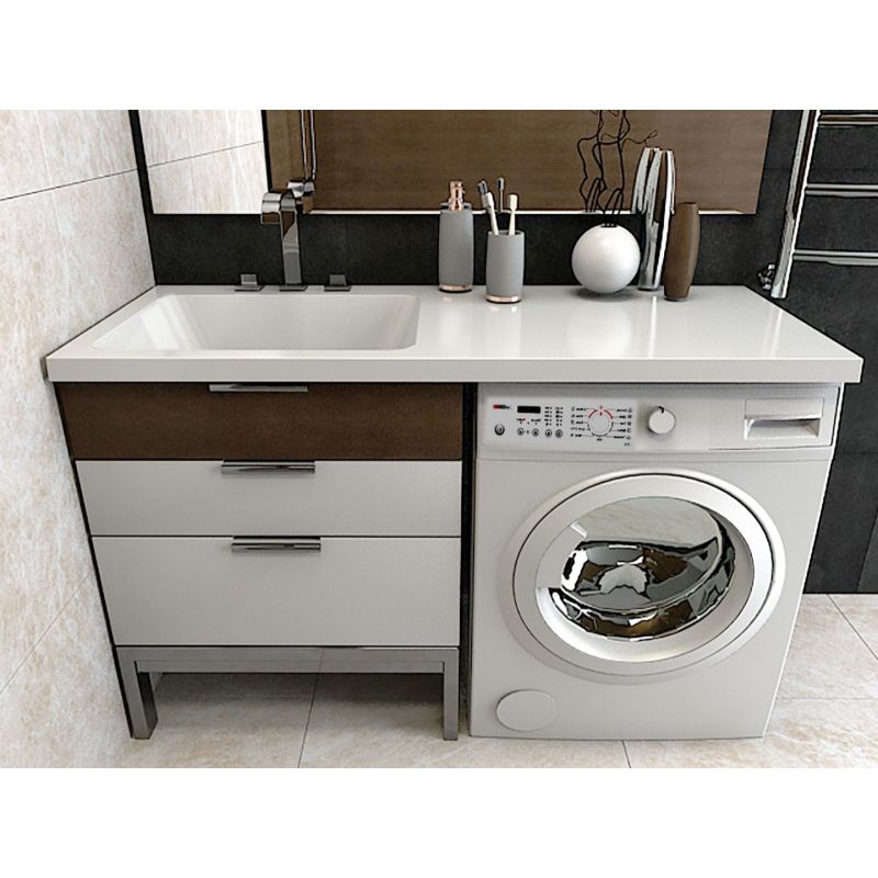 Раковина Madera Kamilla 120 L 4627173210027 на стиральную машину Белая