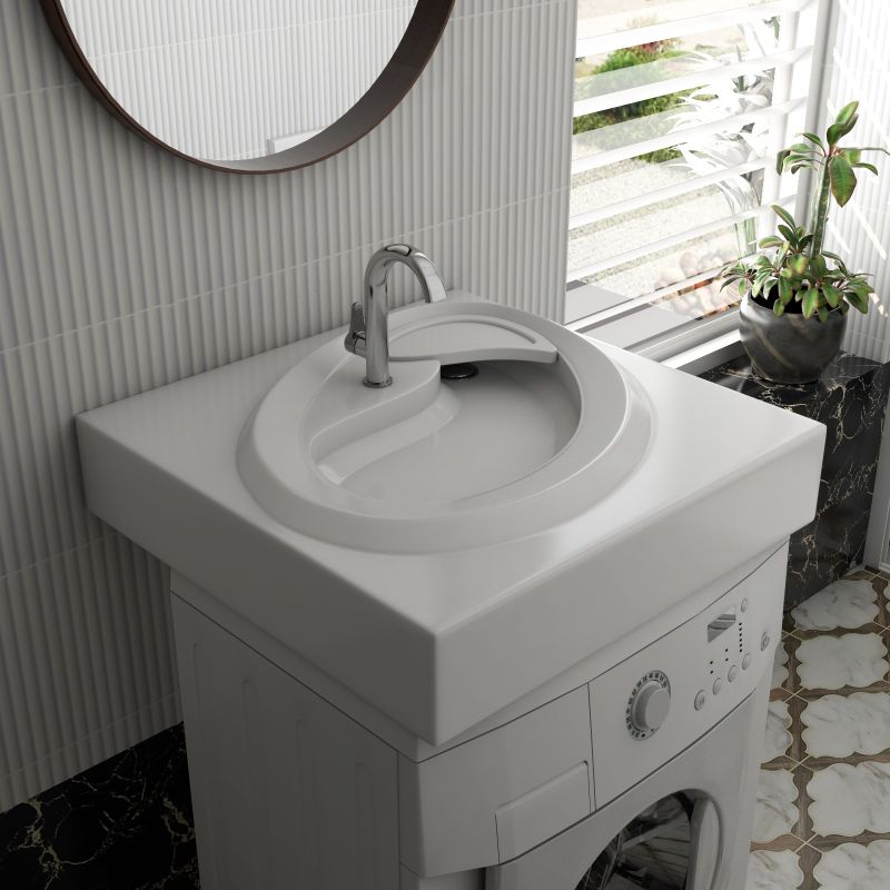 Раковина Madera Ameli 60 4627173210416 на стиральную машину Белая