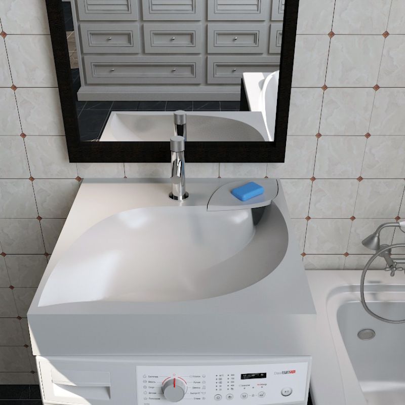 Раковина Madera List 60 4627173210553 на стиральную машину Белая