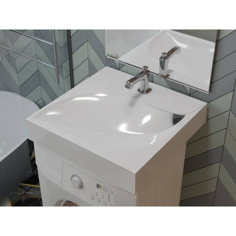 Раковина Madera List 60 4627173210553 на стиральную машину Белая