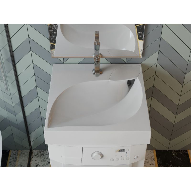 Раковина Madera List 60 4627173210553 на стиральную машину Белая