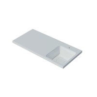 Раковина Madera Kamilla 100 R 4627173210560 на стиральную машину Белая