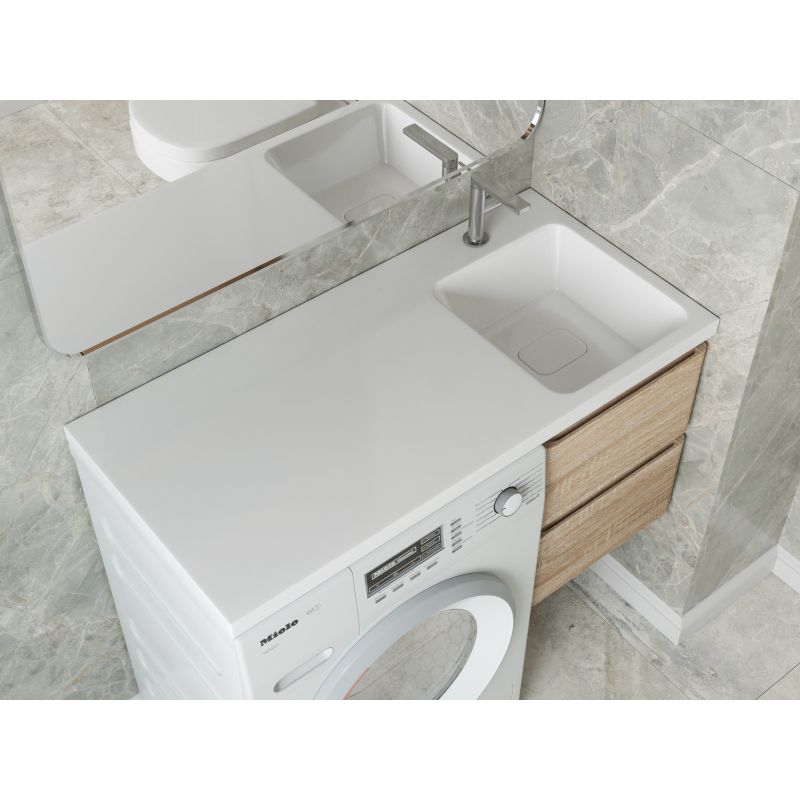 Раковина Madera Kamilla 100 R 4627173210560 на стиральную машину Белая