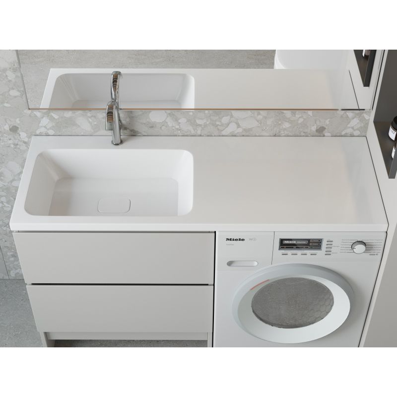 Раковина Madera Kamilla 130 L 4627173210591 на стиральную машину Белая