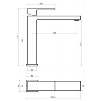 Смеситель для раковины BelBagno Magna MAG-LMC-CRM