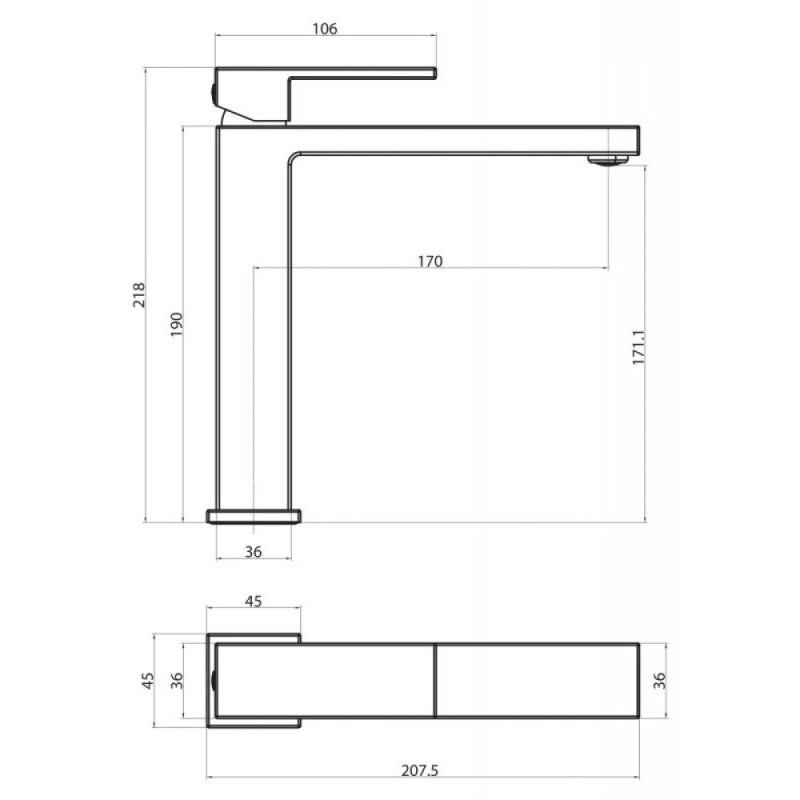 Смеситель для раковины BelBagno Magna MAG-LMC-CRM
